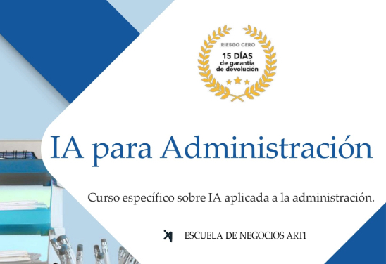Curso «IA para Administración»: Reduce Tiempos y Optimiza&nbsp;Procesos